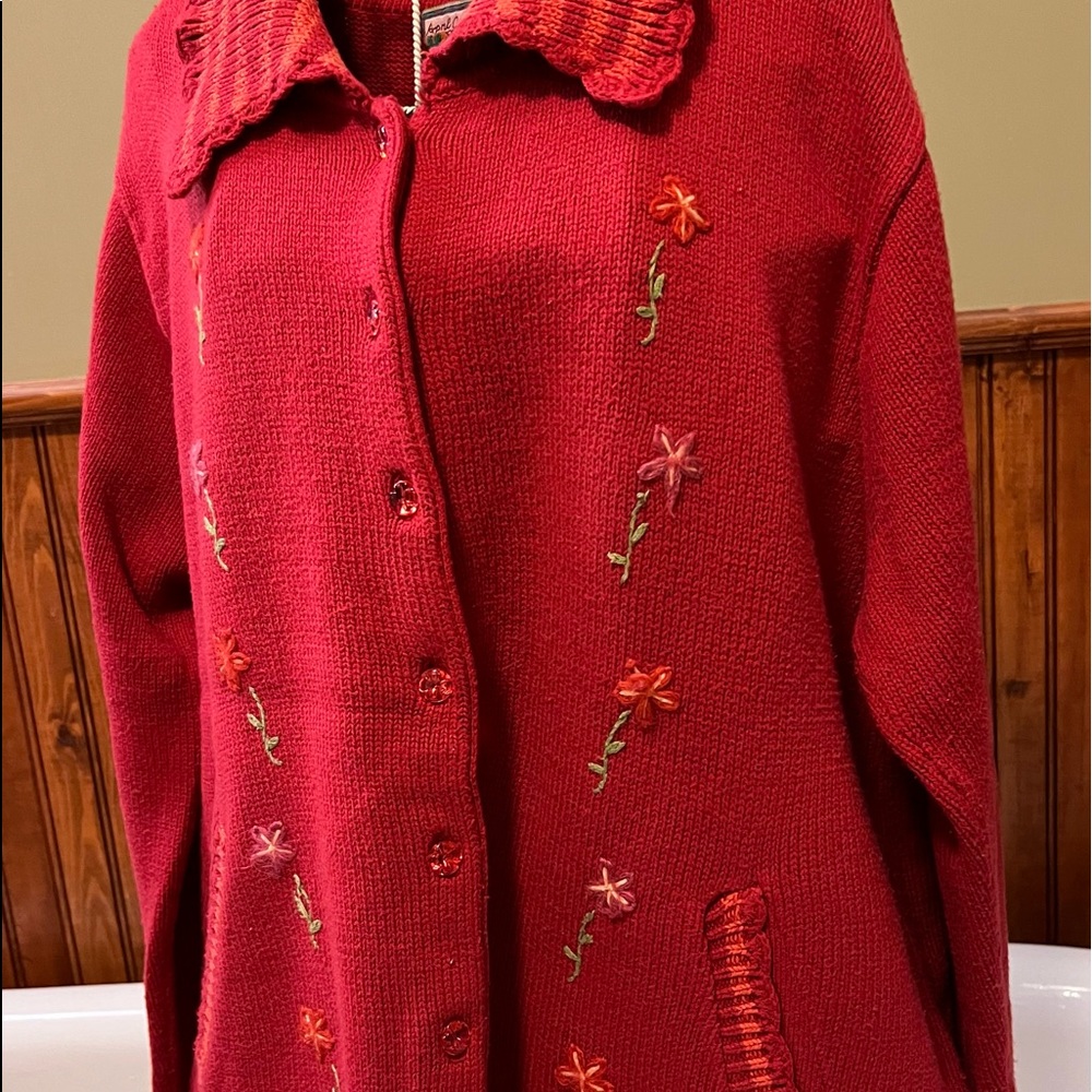 Women’s Boutique April Cornell sweater. Size L